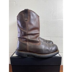 Red Wing‎ DynaForce 1172 Brown Leather Work Boots Waterproof Pull On Men's 11.5